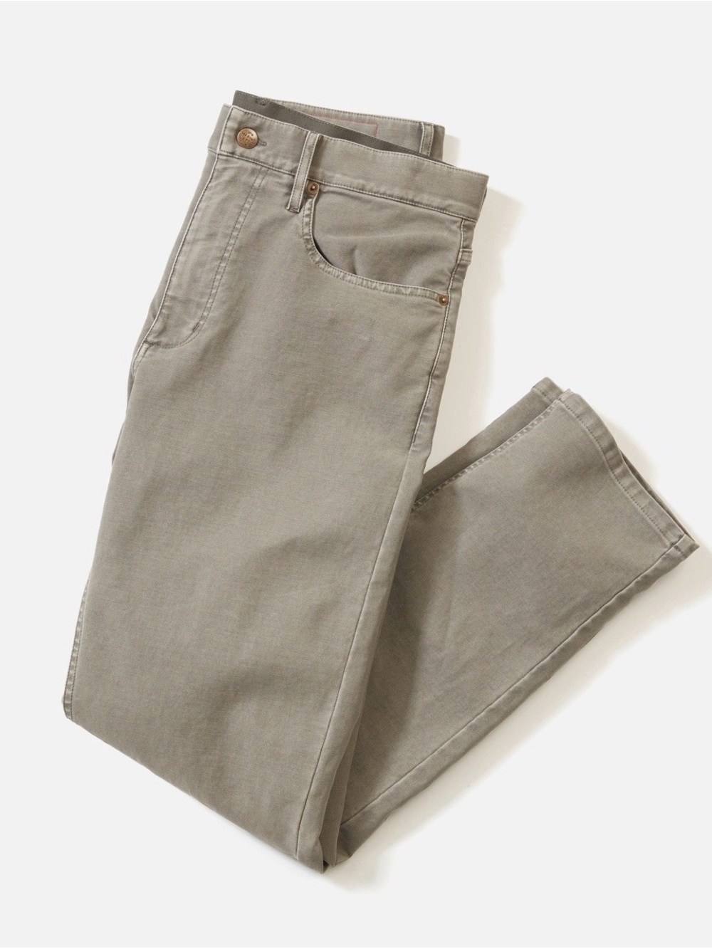 Marine Layer Flex Terry Pant - Slim Straight light grey 33x34